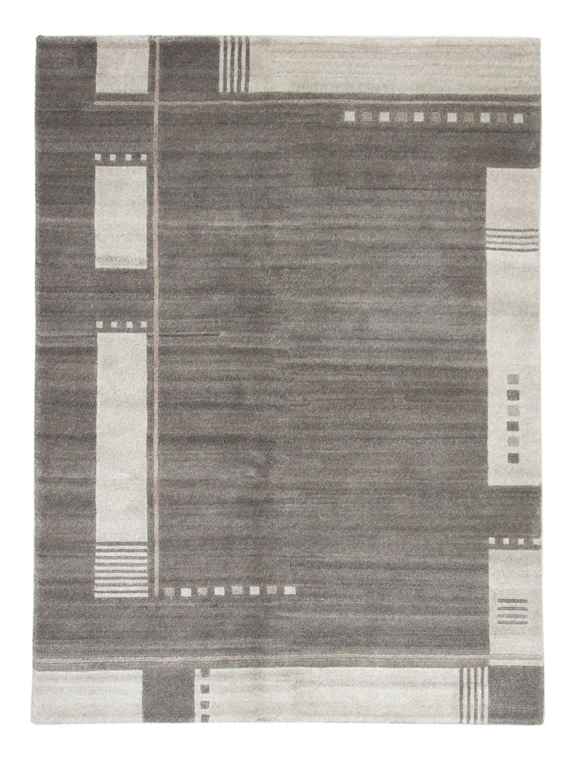 Nepal Tæppe - 200 x 140 cm - grå