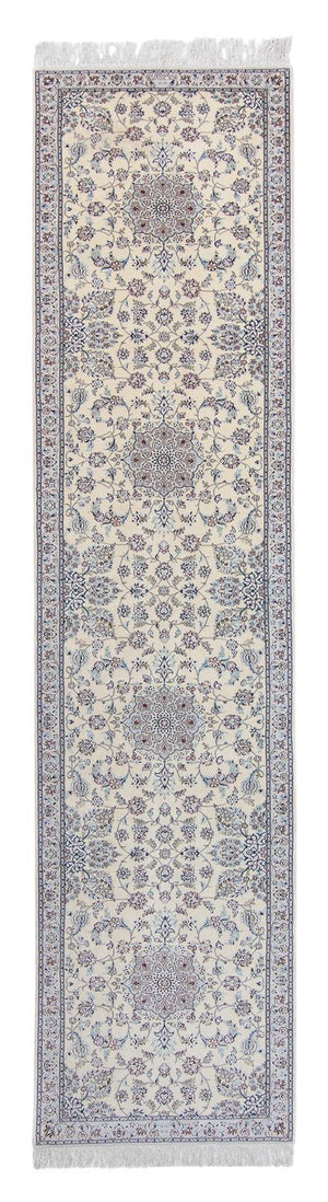 Løber Persisk tæppe - Nain - 446 x 100 cm - beige
