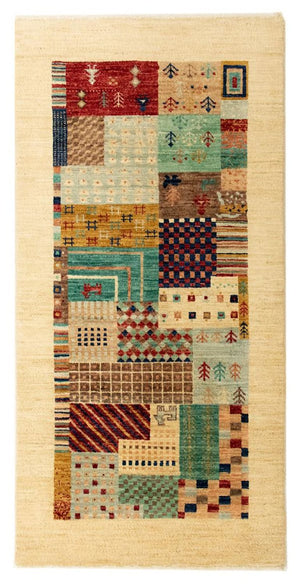 Designer tæppe - 137 x 69 cm - beige