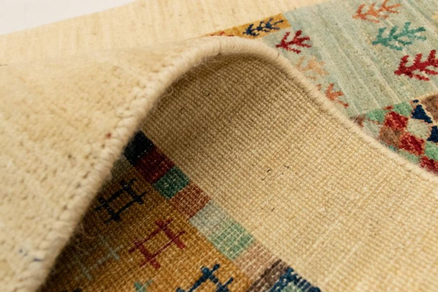 Designer tæppe - 137 x 69 cm - beige