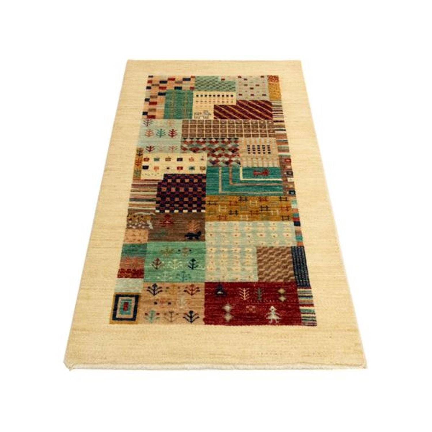 Designer tæppe - 137 x 69 cm - beige