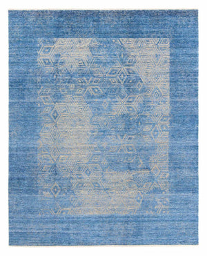 Designer tæppe - 307 x 248 cm - blå