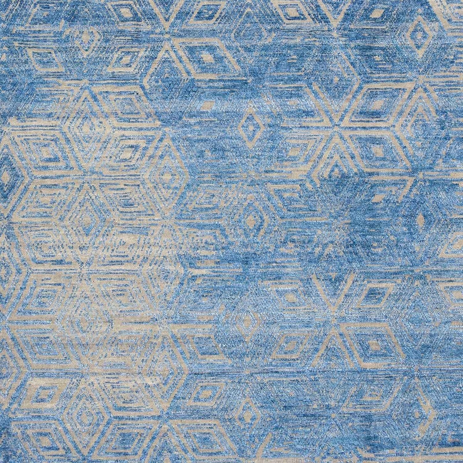 Designer tæppe - 307 x 248 cm - blå