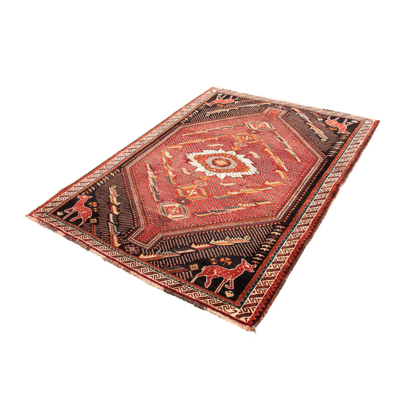 Persisk tæppe - Nomadisk - 167 x 127 cm - mørkerød