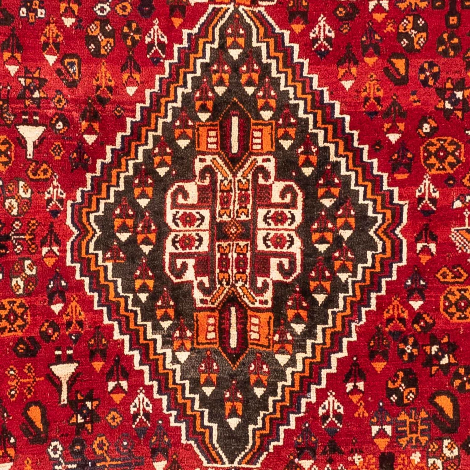 Persisk tæppe - Nomadisk - 275 x 175 cm - mørkerød