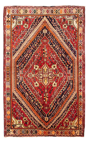 Persisk tæppe - Nomadisk - 255 x 163 cm - mørkerød