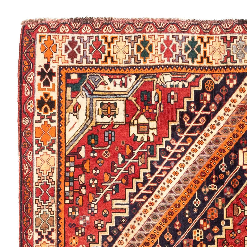 Persisk tæppe - Nomadisk - 255 x 163 cm - mørkerød