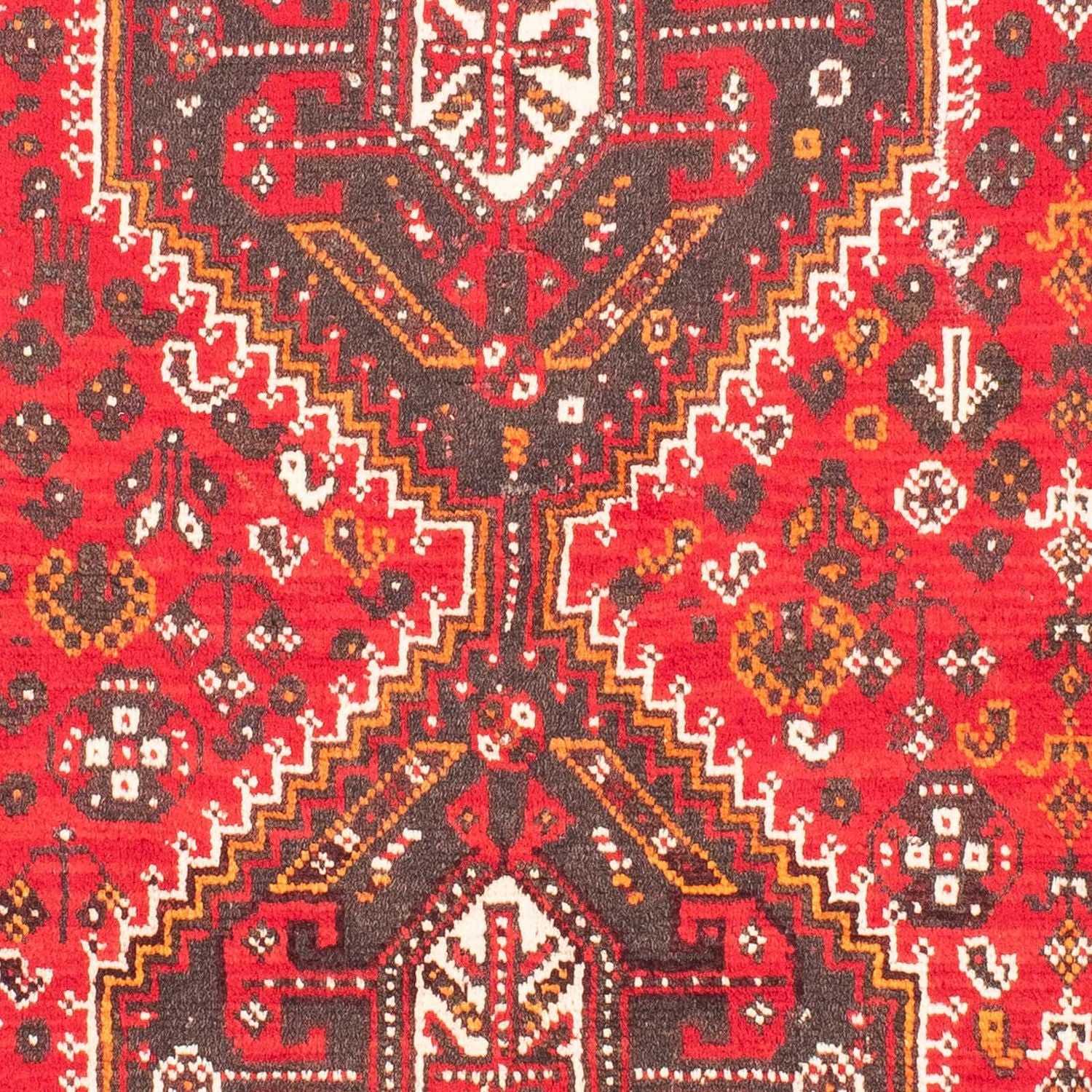 Persisk tæppe - Nomadisk - 160 x 112 cm - mørkerød