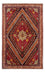Persisk tæppe - Nomadisk - 250 x 152 cm - mørkerød