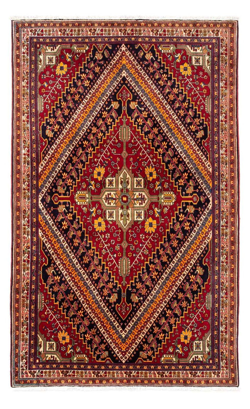 Persisk tæppe - Nomadisk - 250 x 152 cm - mørkerød