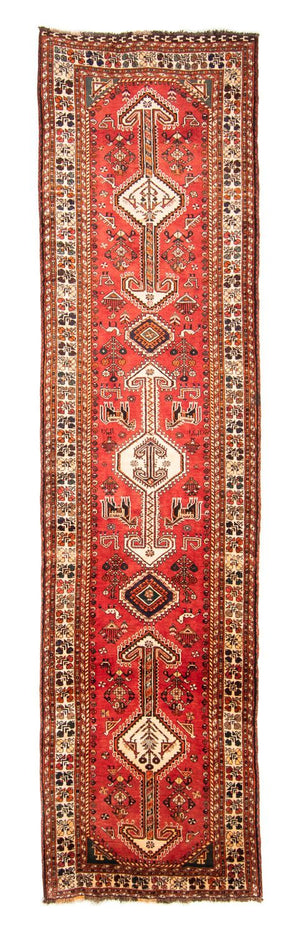 Løber Persisk tæppe - Nomadisk - 412 x 107 cm - rød
