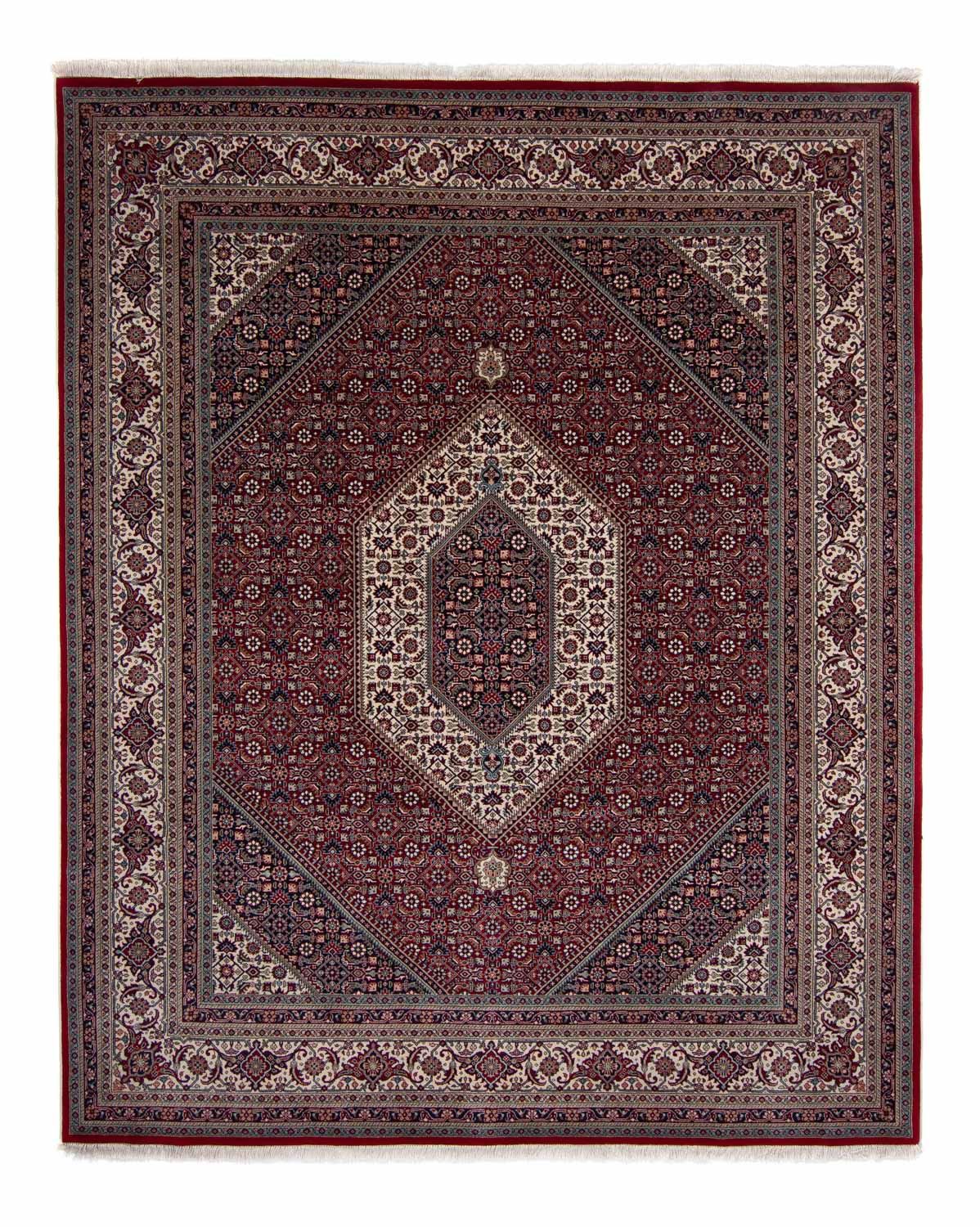 Persisk tæppe - Bijar - Royal - 303 x 249 cm - mørkerød