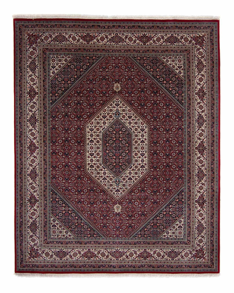 Persisk tæppe - Bijar - Royal - 303 x 249 cm - mørkerød