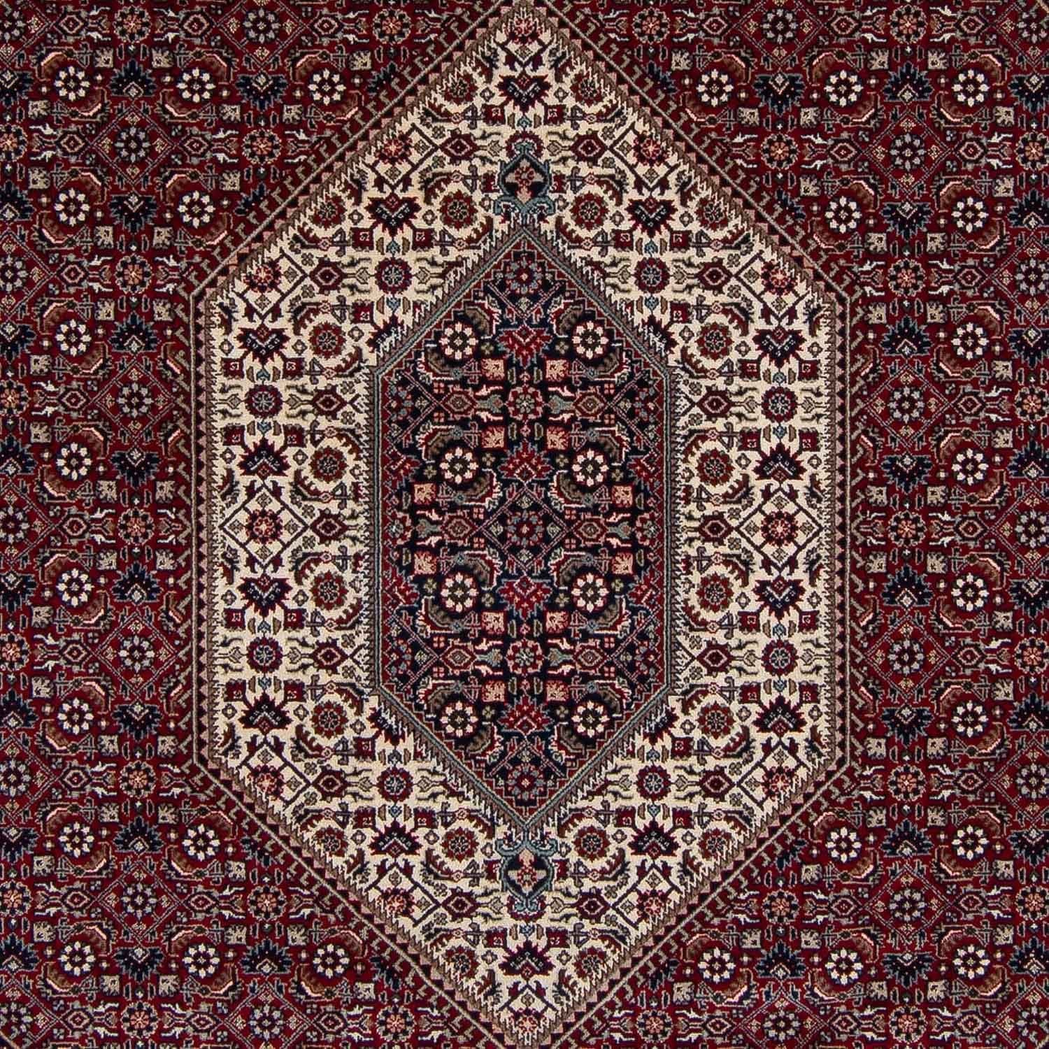 Persisk tæppe - Bijar - Royal - 303 x 249 cm - mørkerød