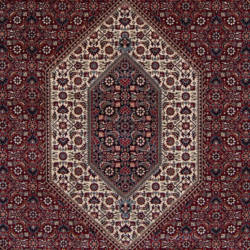Persisk tæppe - Bijar - Royal - 303 x 249 cm - mørkerød
