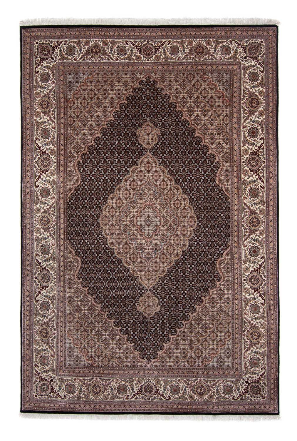 Persisk tæppe - Tabriz - 298 x 198 cm - mørkeblå