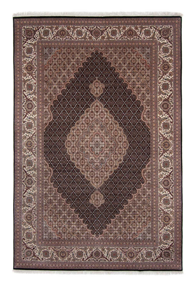 Persisk tæppe - Tabriz - 298 x 198 cm - mørkeblå