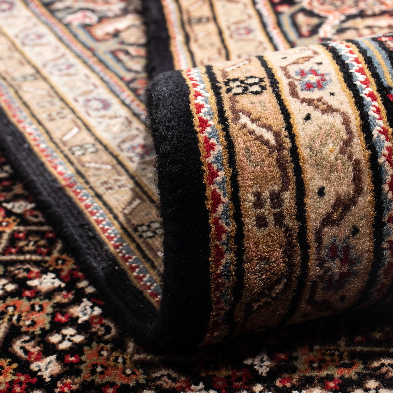 Persisk tæppe - Tabriz - 239 x 166 cm - mørkeblå