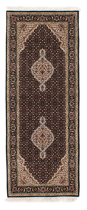 Løber Persisk tæppe - Tabriz - 196 x 73 cm - mørkeblå
