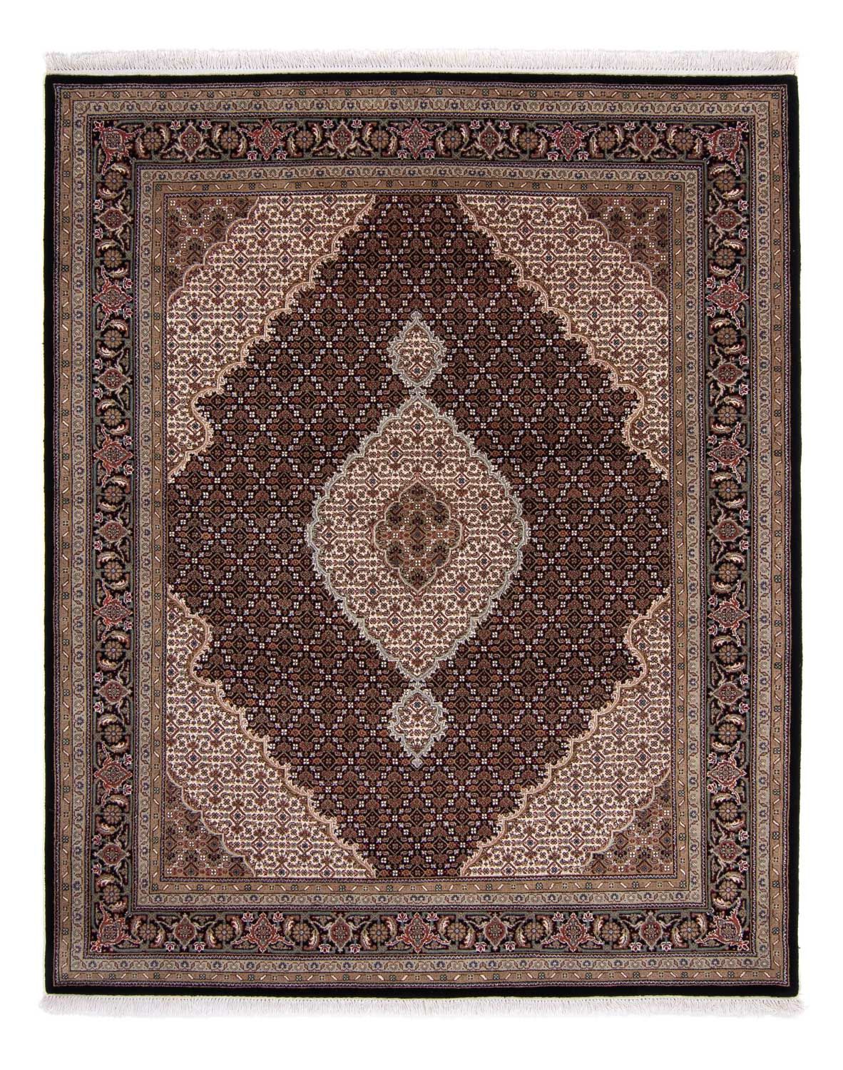 Persisk tæppe - Tabriz - 253 x 199 cm - mørkeblå