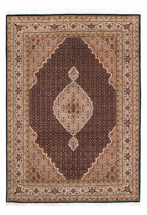 Persisk tæppe - Tabriz - 242 x 172 cm - mørkeblå