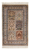 Kashmar Tæppe 62x94cm - Orientalsk tæppe - Rektangulær / Flerfarvet / 62 x 94 cm Rektangulær