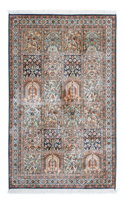Silketæppe - Kashmir Silk - 152 x 94 cm - flerfarvet