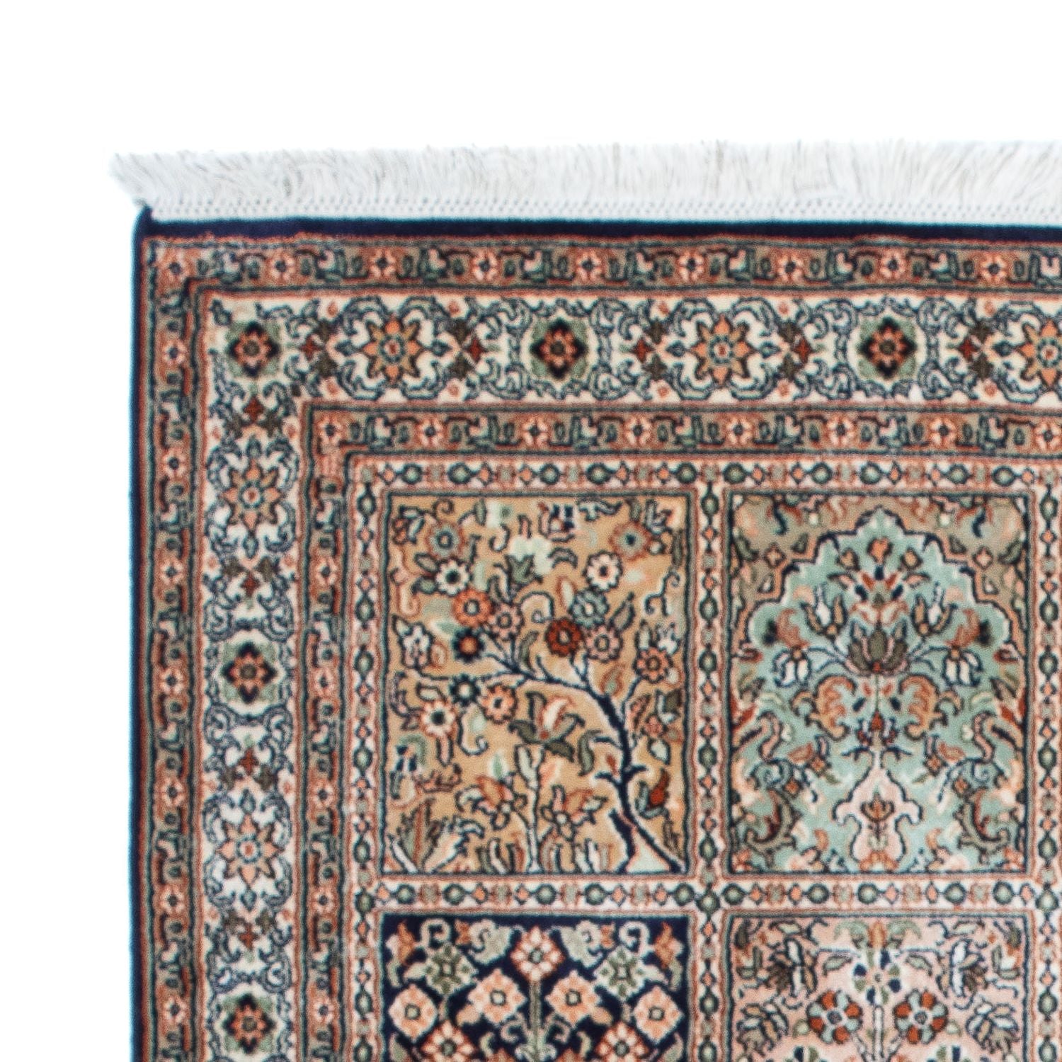 Silketæppe - Kashmir Silk - 152 x 94 cm - flerfarvet