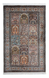 Silketæppe - Kashmir Silk - 152 x 96 cm - flerfarvet
