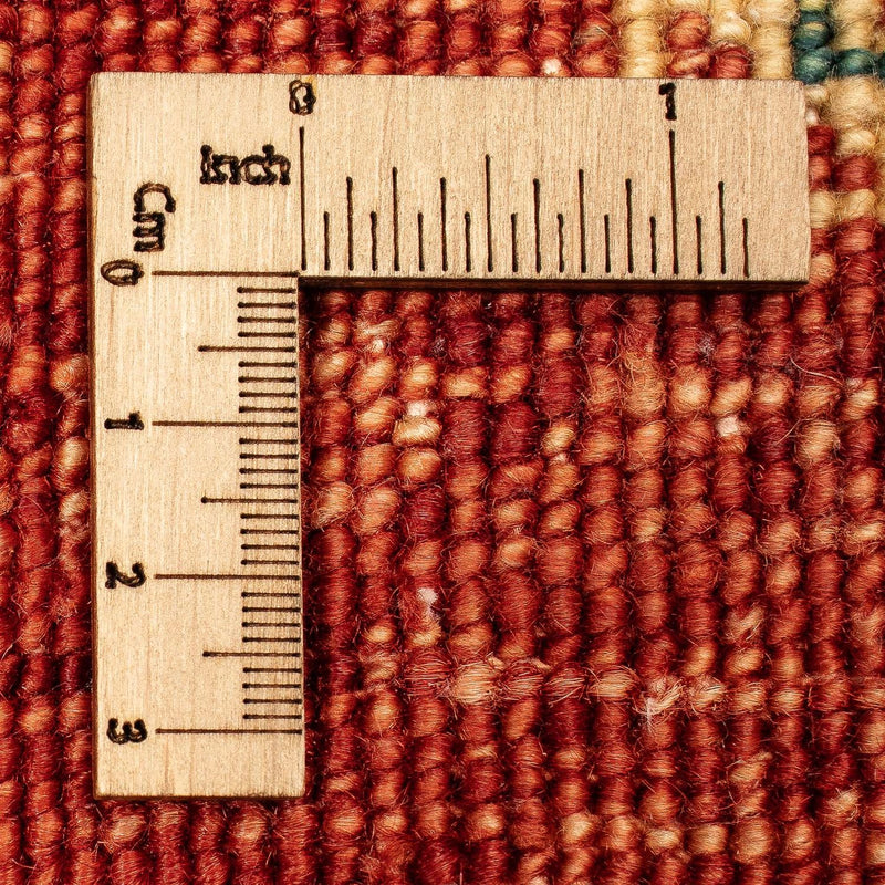 Persisk tæppe - Nomadisk - 384 x 302 cm - mørkerød