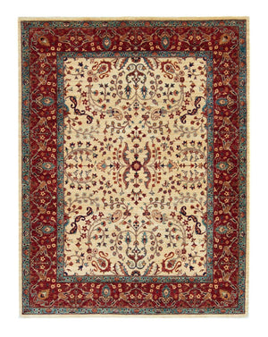 Afghansk tæppe - 199 x 156 cm - beige