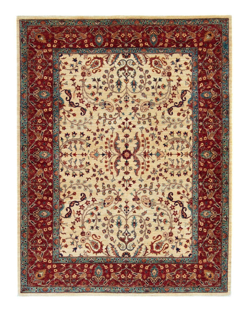 Afghansk tæppe - 199 x 156 cm - beige