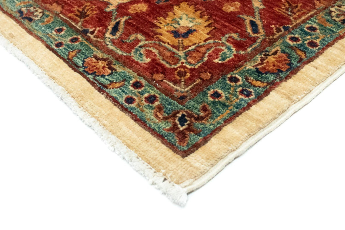 Afghansk tæppe - 199 x 156 cm - beige
