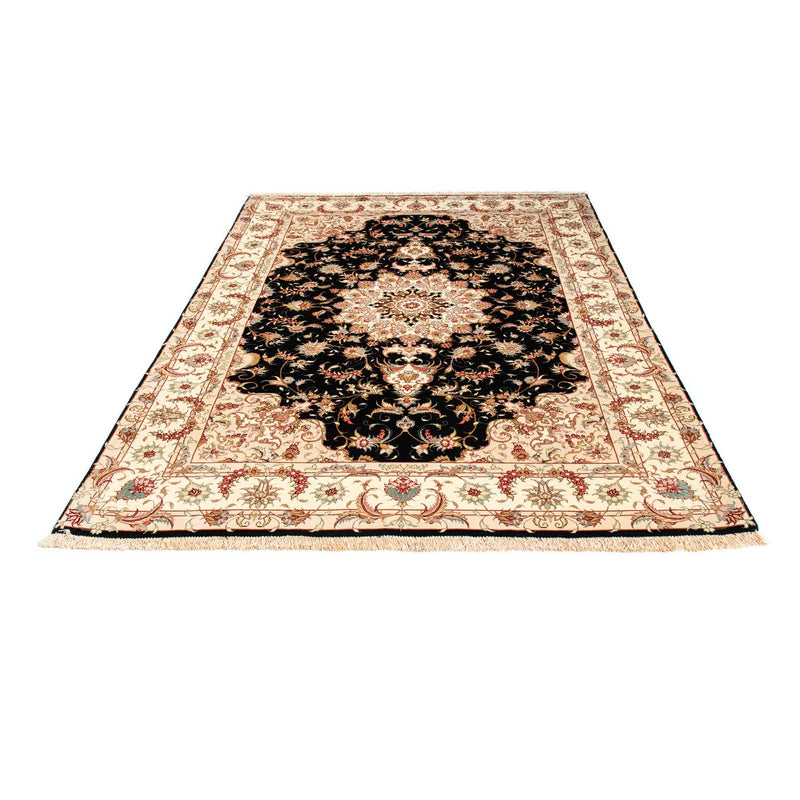 Persisk tæppe - Tabriz - 213 x 152 cm - mørkeblå