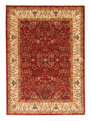 Afghansk tæppe - 207 x 149 cm - rød