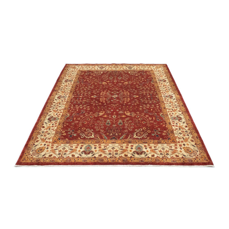 Afghansk tæppe - 207 x 149 cm - rød