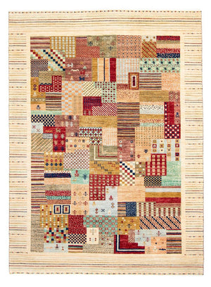 Gabbeh Tæppe - Loribaft Persisk - 235 x 173 cm - beige