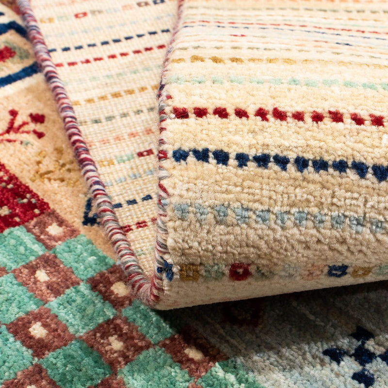 Gabbeh Tæppe - Loribaft Persisk - 235 x 173 cm - beige