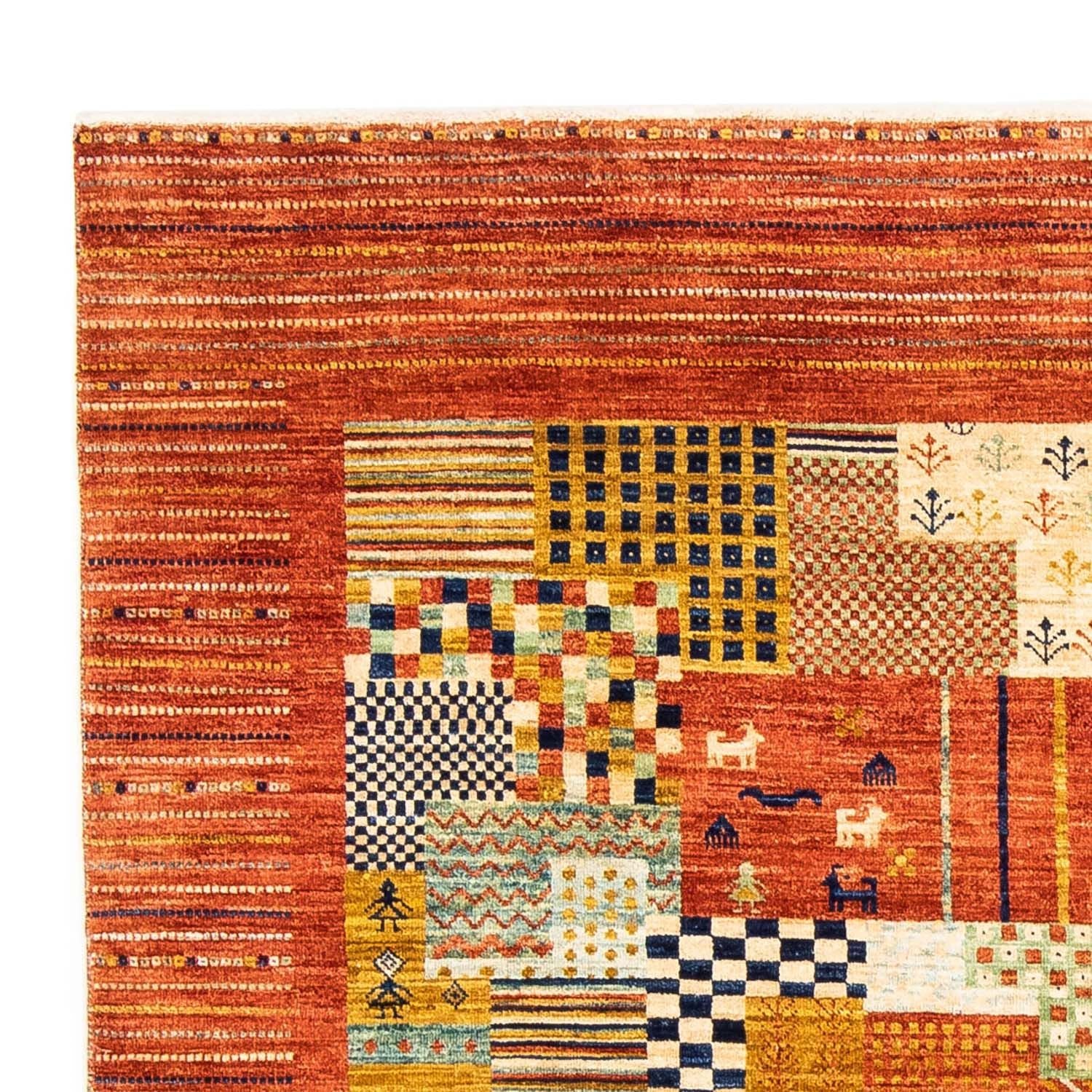 Gabbeh Tæppe - Loribaft Persisk - 228 x 170 cm - rust