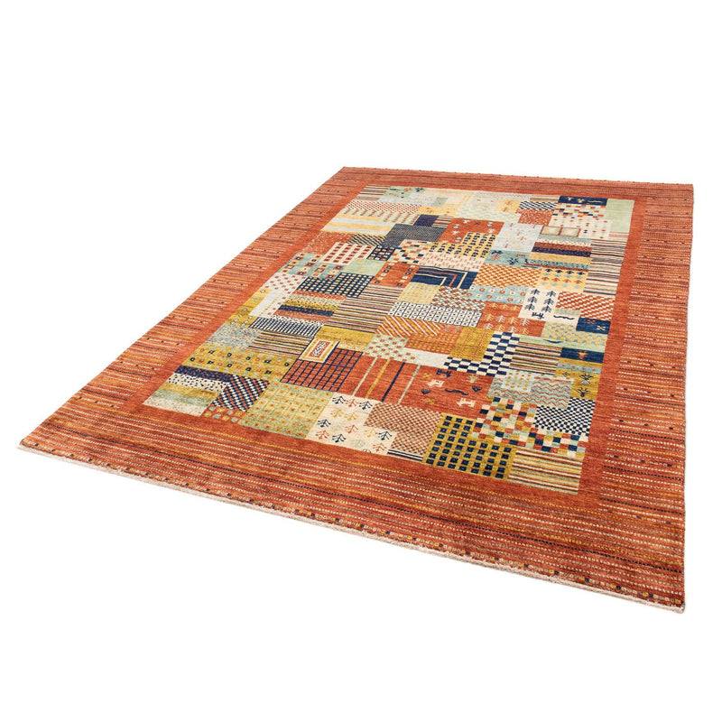 Gabbeh Tæppe - Loribaft Persisk - 228 x 170 cm - rust