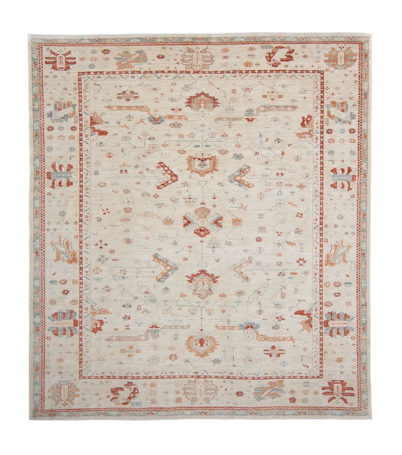 Persisk tæppe - Nomadisk - 280 x 240 cm - beige