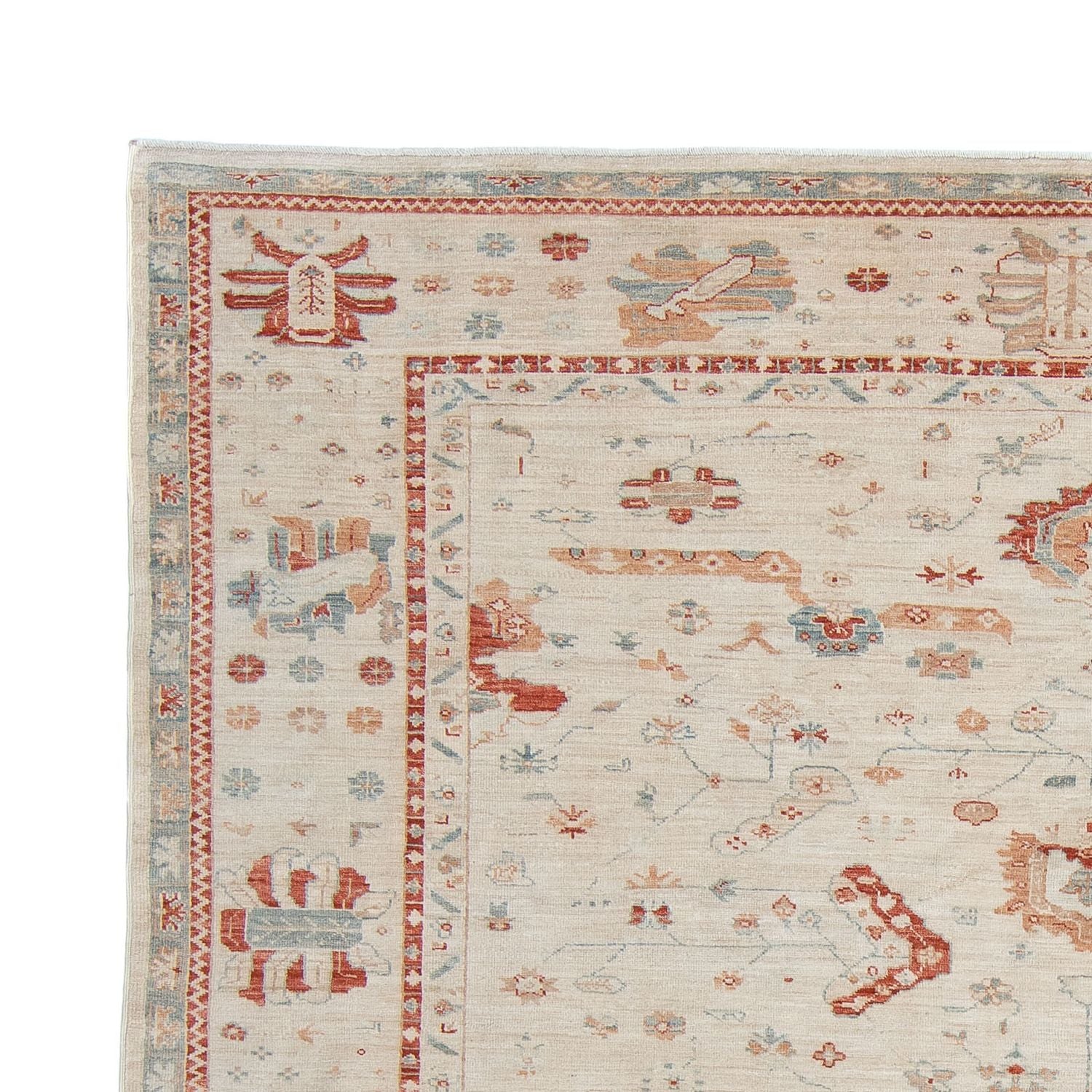 Persisk tæppe - Nomadisk - 280 x 240 cm - beige