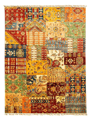 Patchwork-tæppe - 247 x 181 cm - flerfarvet