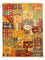 Patchwork-tæppe - 247 x 181 cm - flerfarvet
