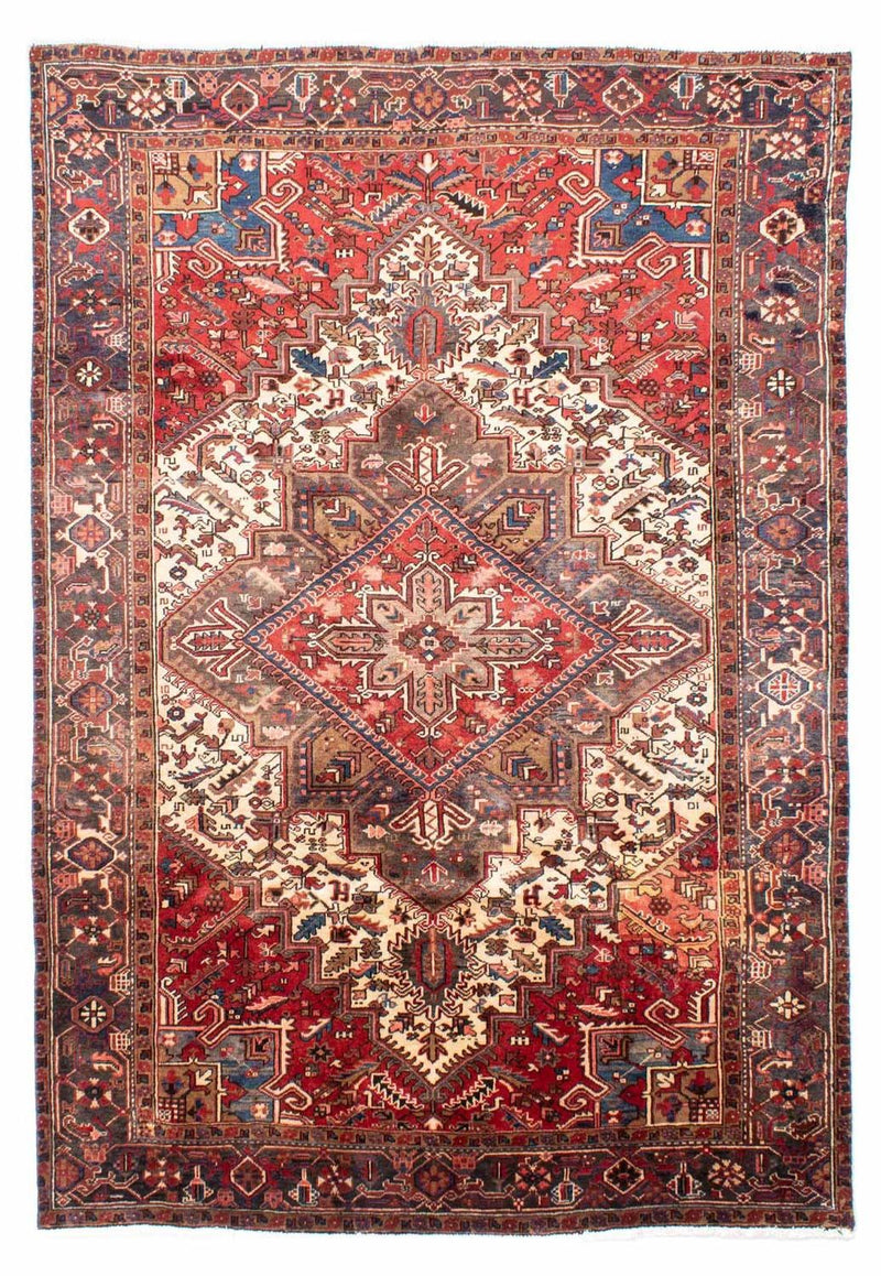 Persisk tæppe - Nomadisk - 282 x 202 cm - rød