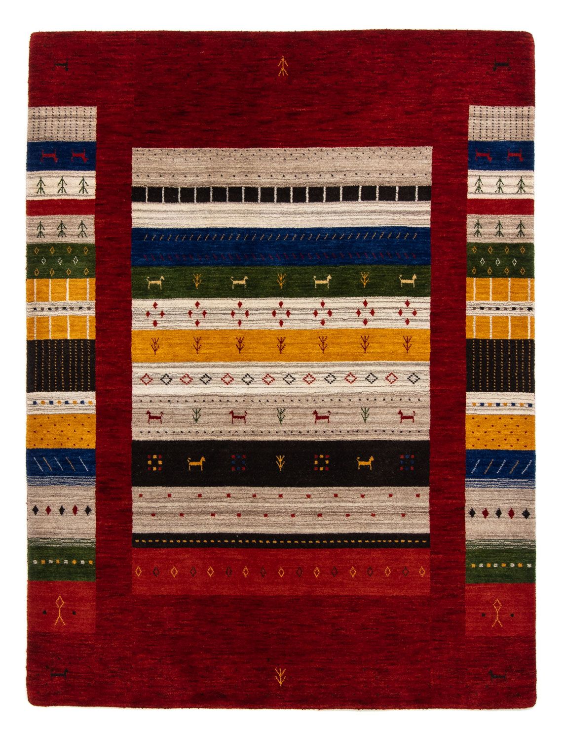 Gabbeh Tæppe - Loribaft Persisk - 200 x 144 cm - flerfarvet