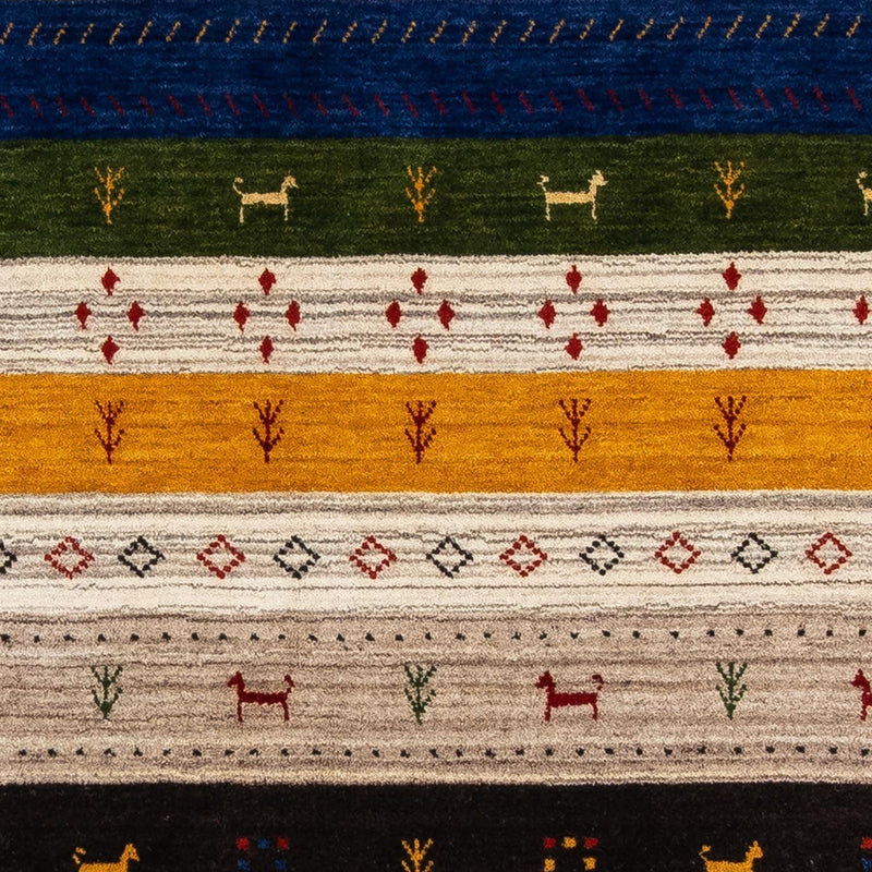 Gabbeh Tæppe - Loribaft Persisk - 200 x 144 cm - flerfarvet