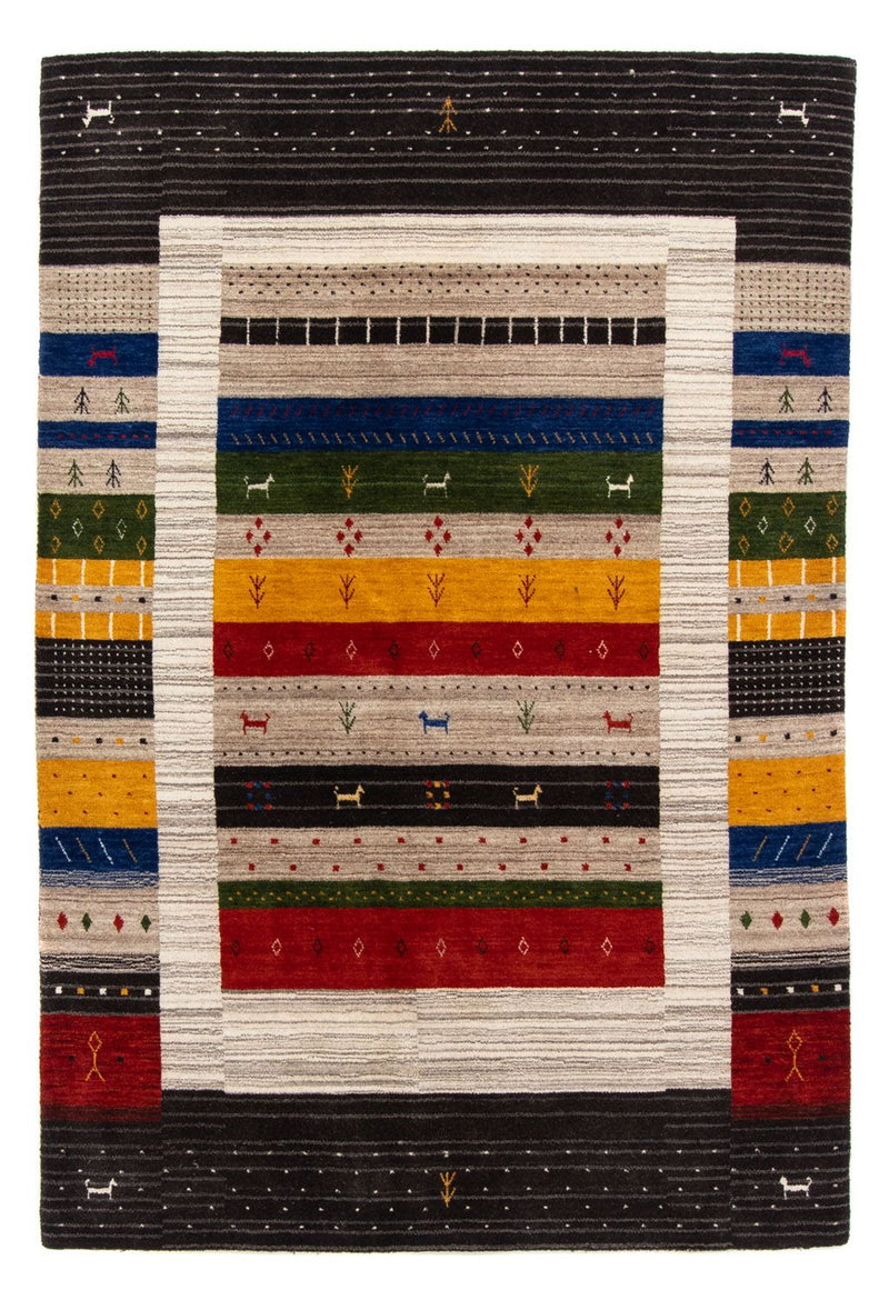 Gabbeh Tæppe - Loribaft Persisk - 200 x 140 cm - flerfarvet