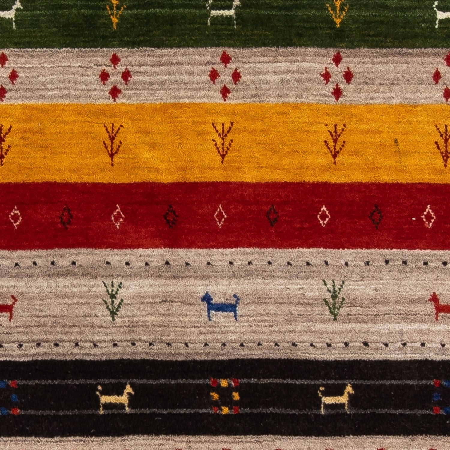 Gabbeh Tæppe - Loribaft Persisk - 200 x 140 cm - flerfarvet