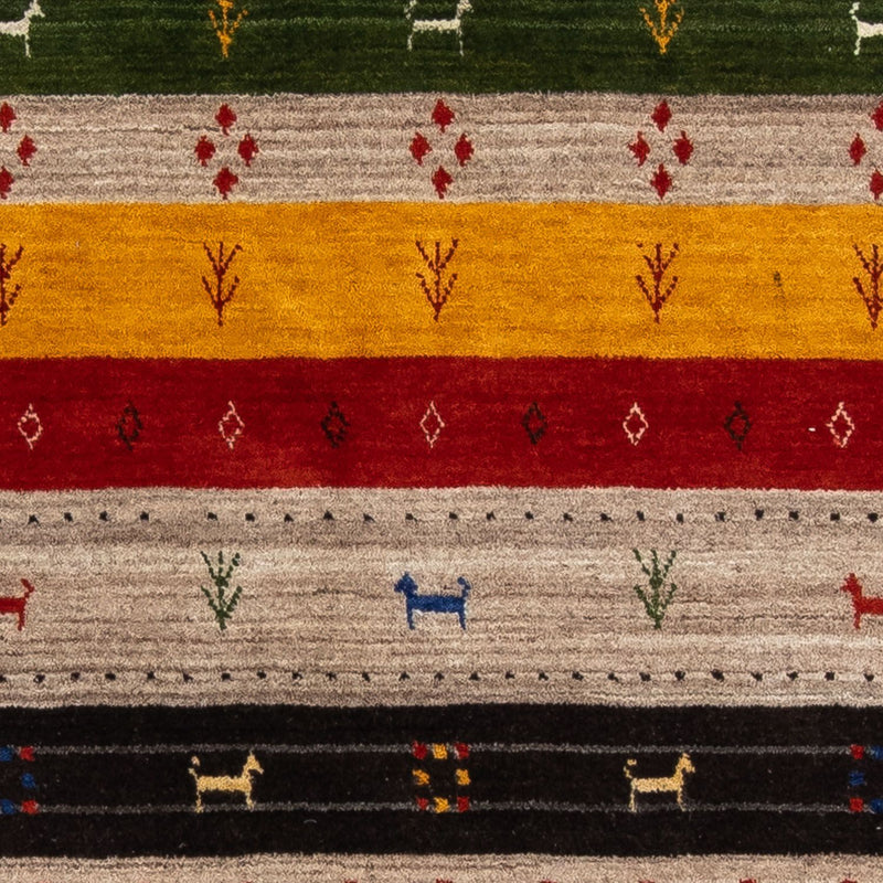 Gabbeh Tæppe - Loribaft Persisk - 200 x 140 cm - flerfarvet